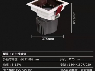 方形洗墻燈